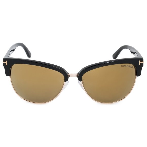 Tom Ford Fany Cat-Eye Sunglasses FT0368 01G 59